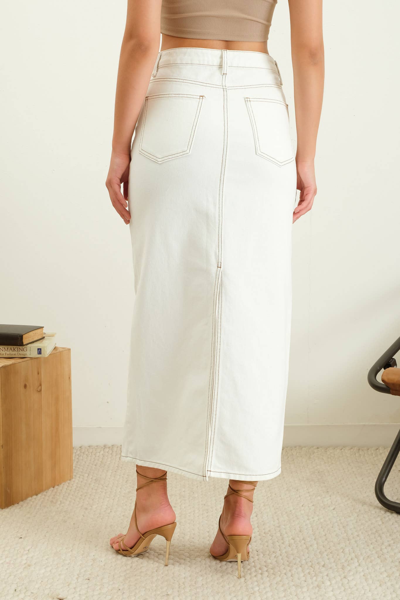 EVELYN DENIM SKIRT