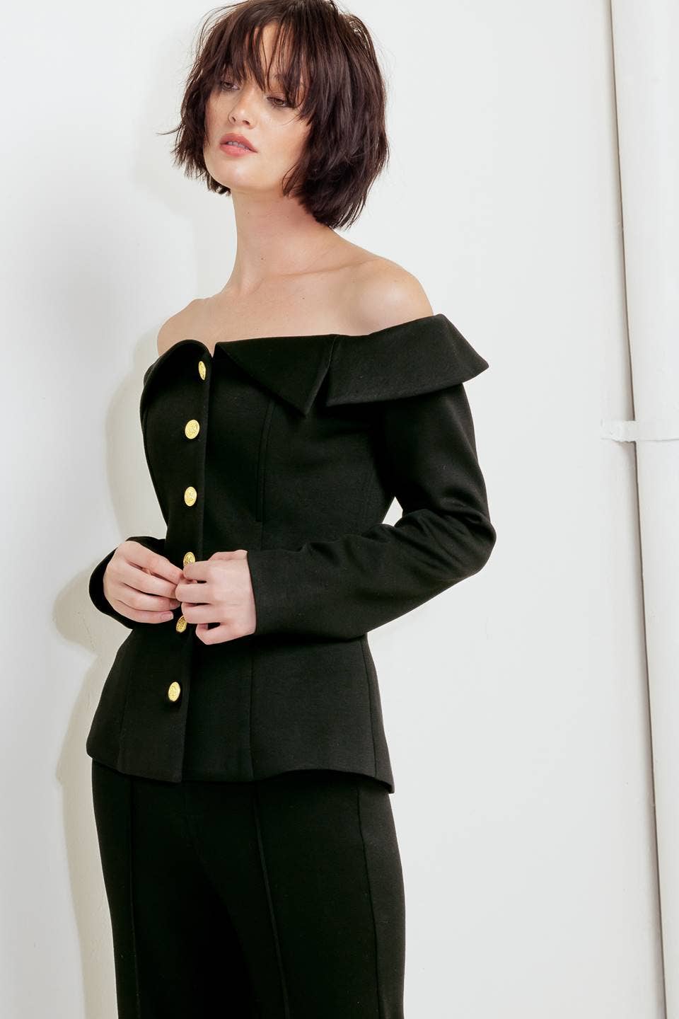 QUINN BLAZER STYLE TOP