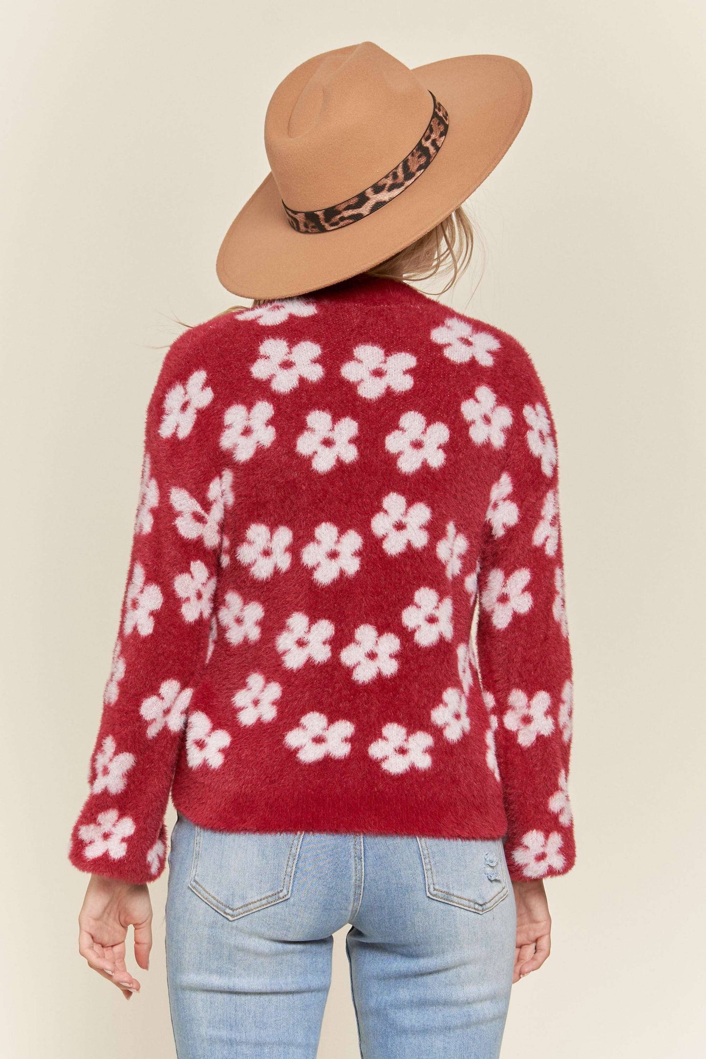 MAE FUZZY SWEATER CARDIGAN