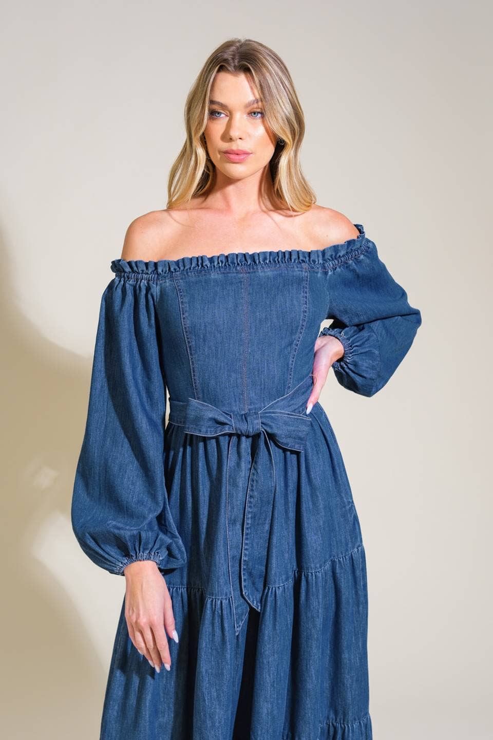LUNA DENIM DRESS