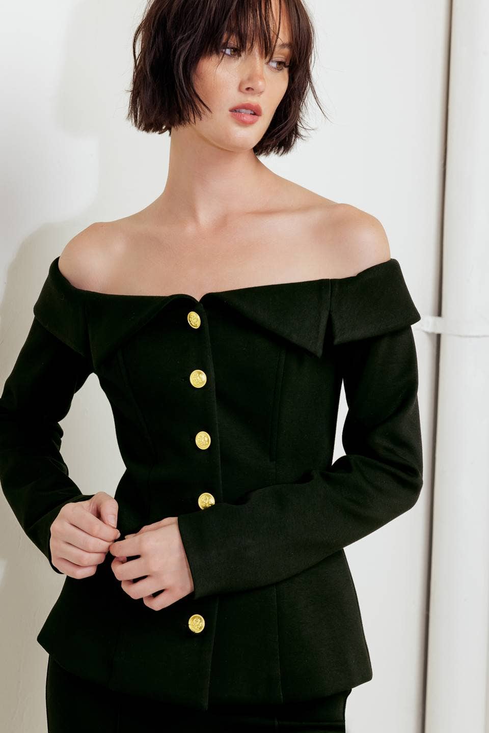 QUINN BLAZER STYLE TOP