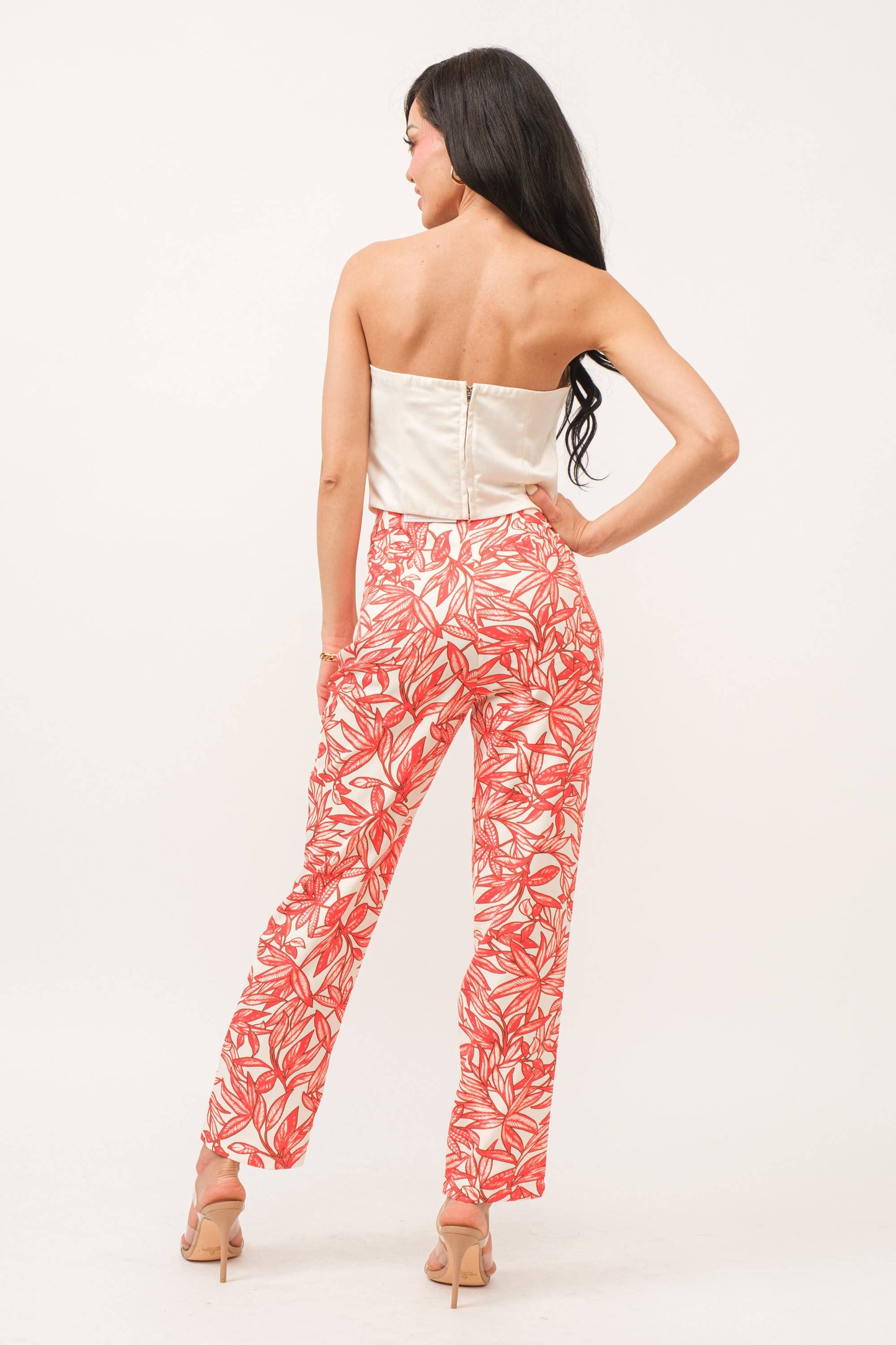 Gianna Leaf-Printed Pant
