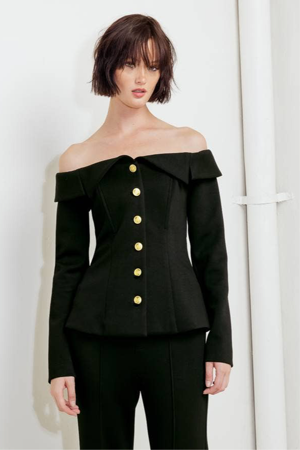 QUINN BLAZER STYLE TOP