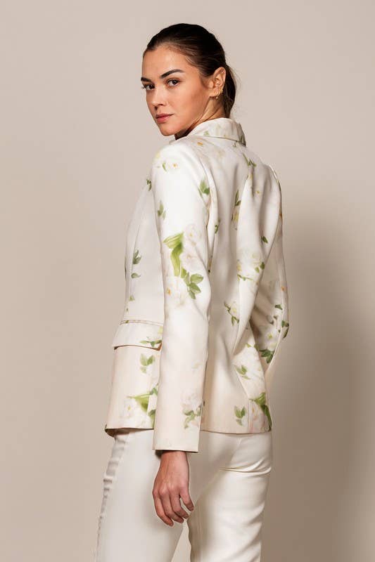 CHLOE FLORAL PRINTED BLAZER AND PANT SET