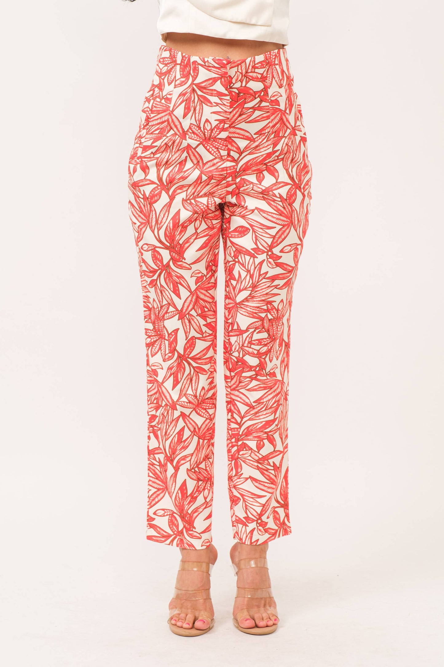 Gianna Leaf-Printed Pant