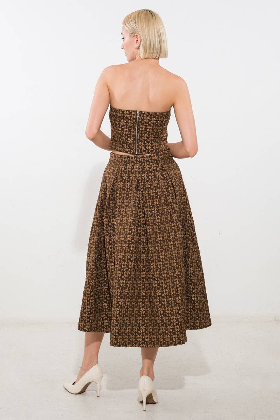 Autumn woven skirt set