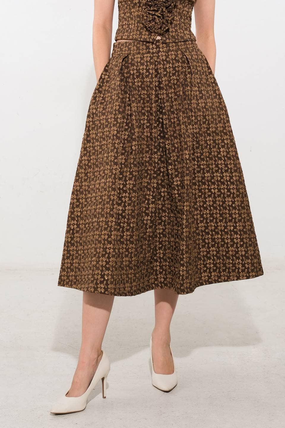 Autumn woven skirt set