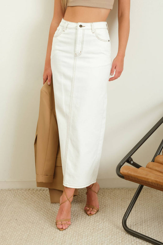 EVELYN DENIM SKIRT