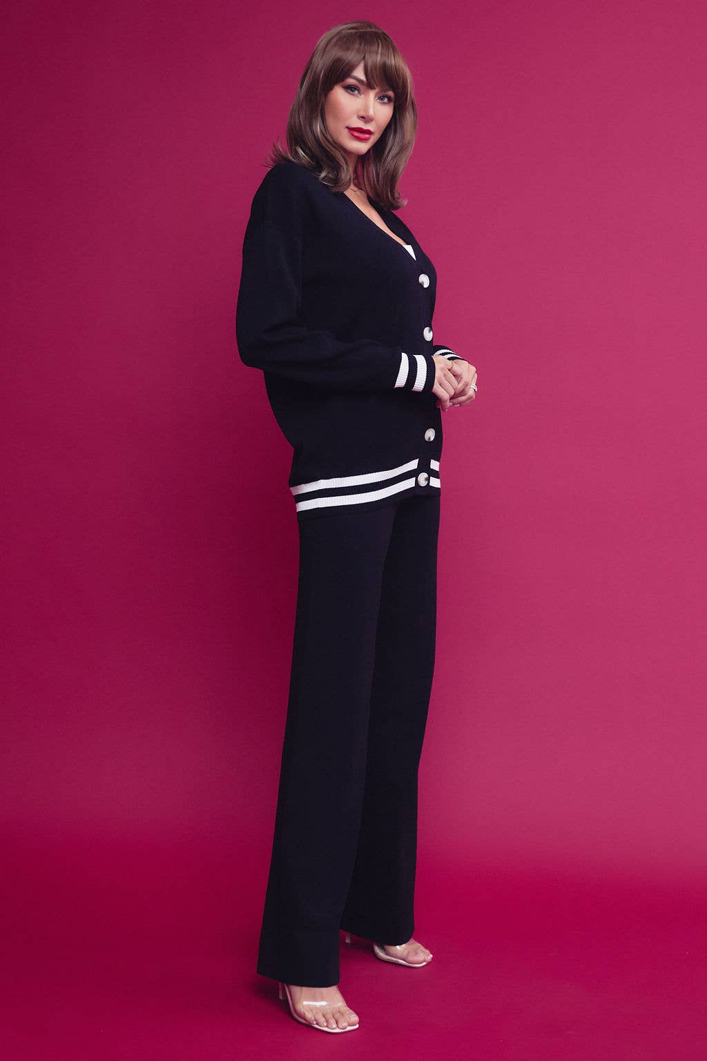 Skylar Knit cardigan and pants set