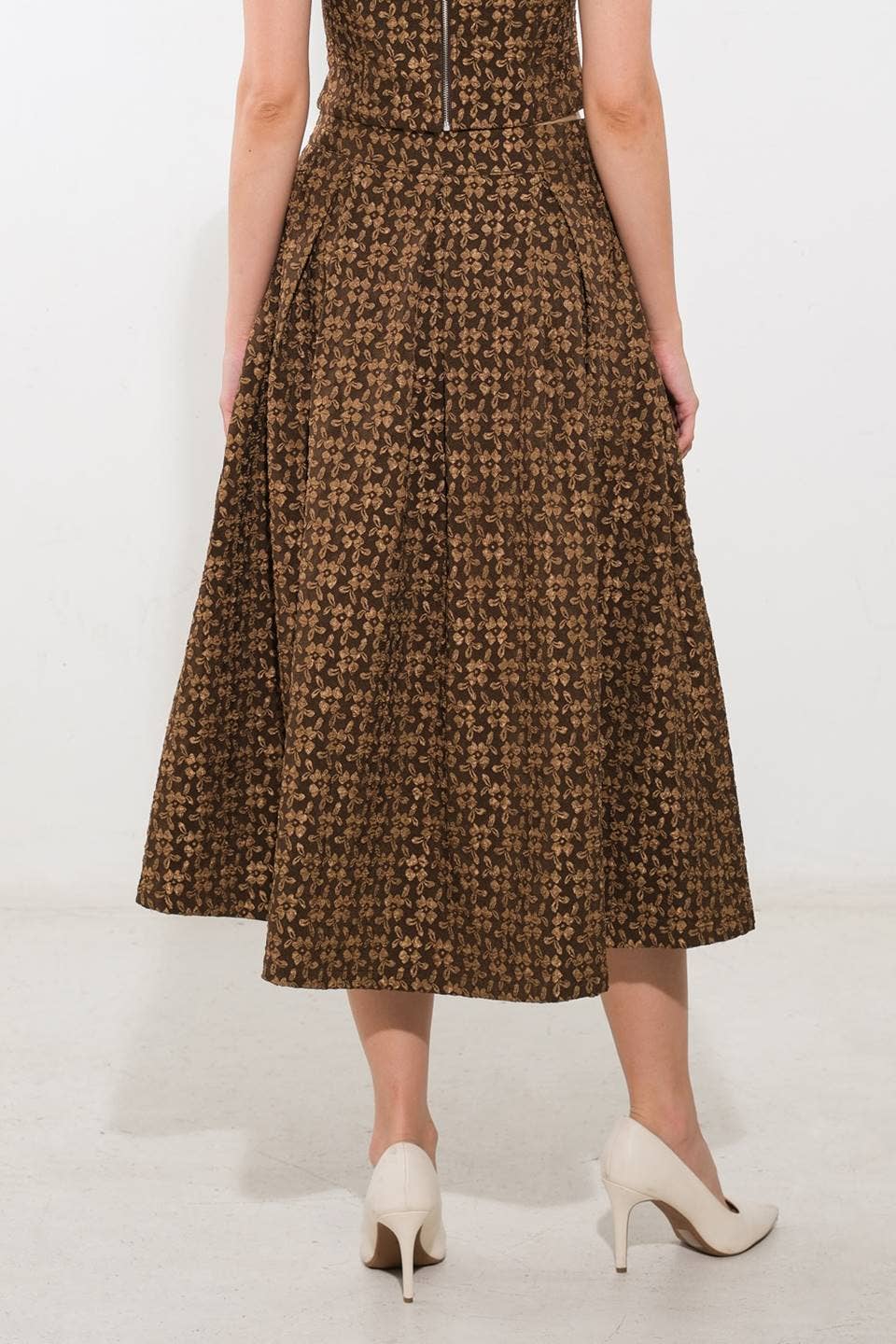 Autumn woven skirt set