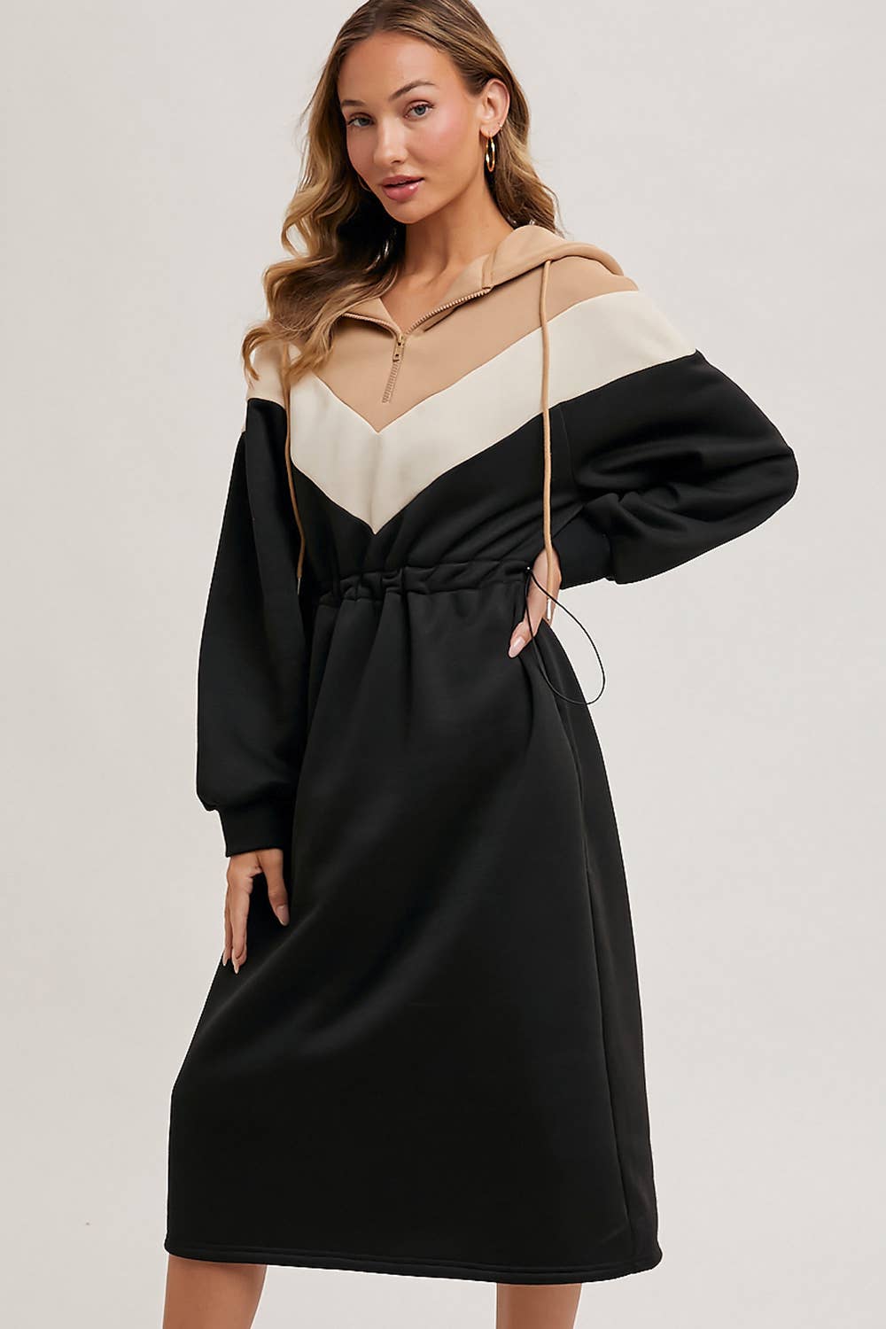 AMELIA MIDI HOODIE DRESS