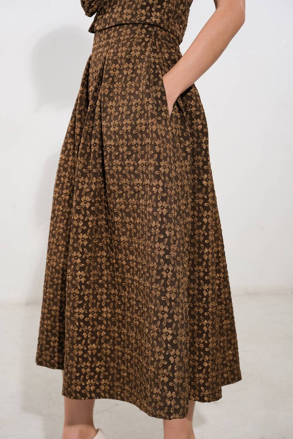 Autumn woven skirt set