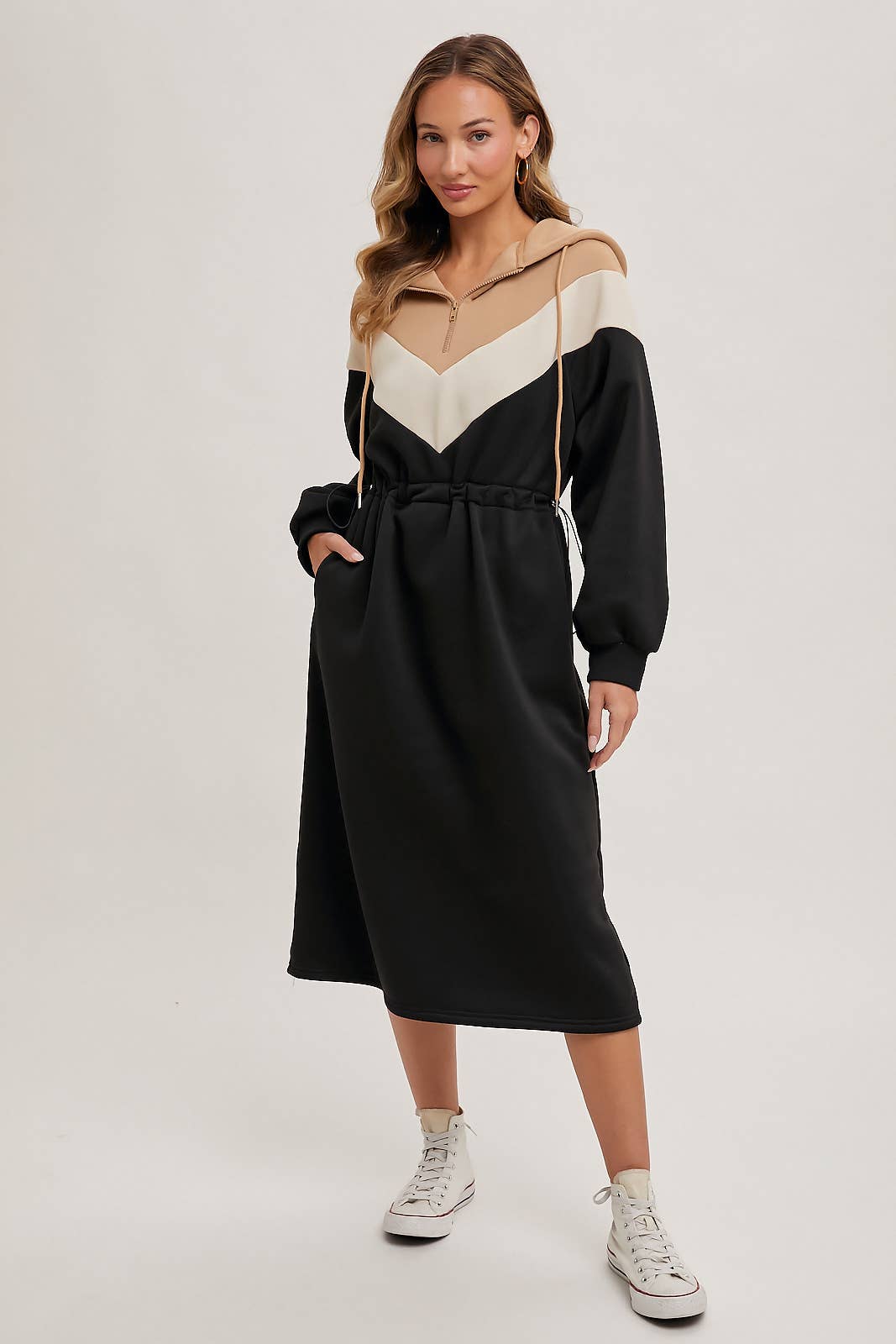 AMELIA MIDI HOODIE DRESS