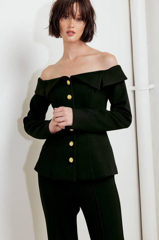 QUINN BLAZER STYLE TOP